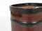 Mid-Century Italian Brown and Black Leather Decorative Basket, 1970s 11