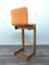 Vintage Stool in Wood and Fabric, 1970s 3