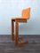 Vintage Stool in Wood and Fabric, 1970s 1