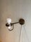 Scandinavian Brass & Glass Wall Light from Lyfa, 1960s 5