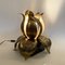 Hollywood Regency Tischlampe aus Messing, Maison Jansen zugeschrieben, 1970er 2
