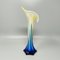 Jack in the Pulpit Calla Lily Vase in Murano Glass, 1960s 4