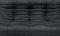 French Togo 3-Seater Sofa in Matt Black Leather by Michel Ducaroy for Ligne Roset 2