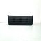 French Togo 3-Seater Sofa in Matt Black Leather by Michel Ducaroy for Ligne Roset 13
