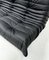 French Togo 3-Seater Sofa in Matt Black Leather by Michel Ducaroy for Ligne Roset 10
