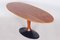 Mid-Century Rosewood Dining Table with Cast Iron Base, 1950s 2