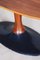 Mid-Century Rosewood Dining Table with Cast Iron Base, 1950s 1
