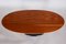 Mid-Century Rosewood Dining Table with Cast Iron Base, 1950s 4