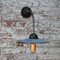 Vintage Industrial Flexible Wall Light in Light Blue Enamel 6