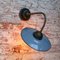 Vintage Industrial Flexible Wall Light in Light Blue Enamel 4