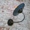 Vintage Industrial Flexible Wall Light in Light Blue Enamel 2