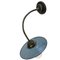 Vintage Industrial Flexible Wall Light in Light Blue Enamel 3
