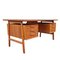Scrivania modello 75 vintage in teak di Omann Jun, Immagine 4