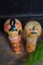 Vintage Traditional Narugo Kokeshi by Yusa Fukuju and Sakurai Shoji, Japan, 1950s, Set of 2 3