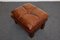 Sillón y otomana Mid-Century de pino y cuero coñac, Francia, años 60. Juego de 2, Imagen 11
