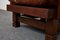 Set of Mid-Century Pine and Cognac Leather Lounge Chair & Ottoman, France, 1960s 32