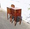 Tables de Chevet Louis XVI en Marbre et Marqueterie d'Acajou avec Tables de Chevet en Marbre et Bois, France, 1920s, Set de 2 4