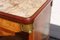 Tables de Chevet Louis XVI en Marbre et Marqueterie d'Acajou avec Tables de Chevet en Marbre et Bois, France, 1920s, Set de 2 12