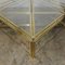 Hollywood Regency Glass Coffee Table with Nesting Tables, 1970s, Set of 5, Image 2
