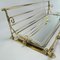 Art Deco Brass Wall Coat Rack with Mirror, 1930s 6