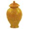 Chinese Yellow Beijing Glass Urn Vase, Image 2