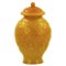 Chinese Yellow Beijing Glass Urn Vase, Image 1