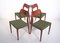 Model 71 Teak Chairs by N. O. Møller for J.L. Møllers Møbelfabrik, 1950s, Set of 4 2