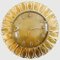 Mid-Century Richter Quartz Wall Clock Sunburst Gold Brass, 1950s, Image 5