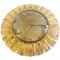 Mid-Century Richter Quartz Wall Clock Sunburst Gold Brass, 1950s, Image 1