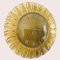 Mid-Century Richter Quartz Wall Clock Sunburst Gold Brass, 1950s, Image 3