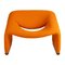 F598 Oranger Groovy Stuhl von Pierre Paulin für Artifort 2