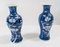 Antique Chinese Blue and White Garniture Vases with Prunus Branches, 1890s, Set of 2, Image 1