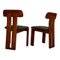 Walnut Sapporo Dining Chairs by Mario Marenco for Mobilgirgi, 1970s, Set of 8 8