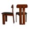 Walnut Sapporo Dining Chairs by Mario Marenco for Mobilgirgi, 1970s, Set of 8 7