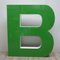 Vintage Large Green Letter B 4