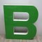 Vintage Large Green Letter B 2