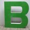 Vintage Large Green Letter B, Image 1