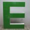 Vintage Large Green Letter E 3