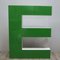 Vintage Large Green Letter E 2