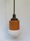 Glass and Copper Pendant Light from Philips, 1930s, Image 1