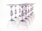 Cyclamen Murano Wine Glass from Cenedese, 1950s, Set of 12 13