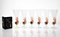 Amber Murano Glass and Pulegoso Nautilus Flutes from Cenedese, 1950s, Set of 6 20
