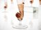 Amber Murano Glass and Pulegoso Nautilus Flutes from Cenedese, 1950s, Set of 6 15