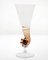 Amber Murano Glass and Pulegoso Nautilus Flutes from Cenedese, 1950s, Set of 6 7