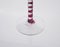 Pulegoso Murano Glass with Twisted Ruby ​​shank from Cenedese, 1950s, Set of 8 13