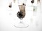 Brown Accent and Pulegoso Murano Glass Nautilus Flutes from Cenedese, 1950s, Set of 6 3