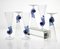 Cobalt Pulegoso Murano Glass Nautilus Flutes from Cenedese, 1950s, Set of 6, Image 14