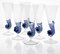 Murano Glass Nautilus Flutes from Cenedese, 1950s, Set of 18 6