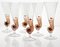 Murano Glass Nautilus Flutes from Cenedese, 1950s, Set of 18 5