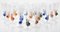 Murano Glass Nautilus Flutes from Cenedese, 1950s, Set of 18 4